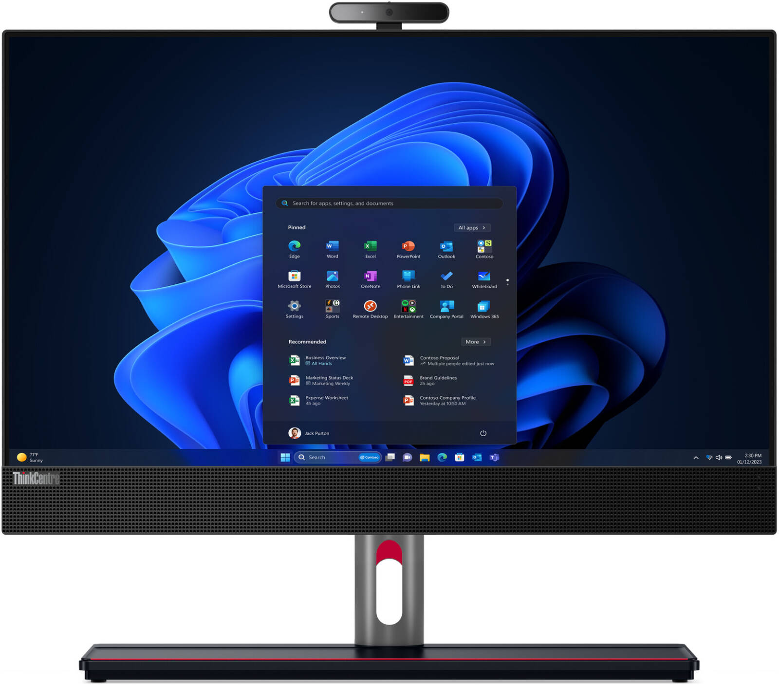 Lenovo M90a Gen 5 23.8" Multi-Touch - 12SL0006GR