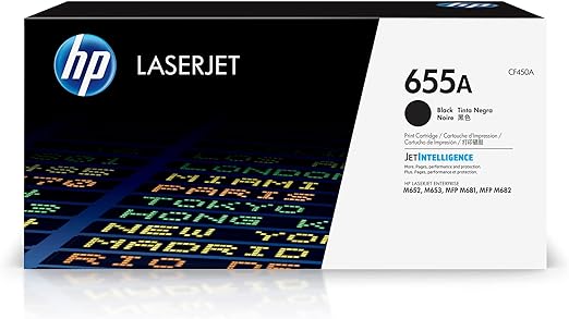 HP 655A Black Original LaserJet Toner Cartridge - CF450A