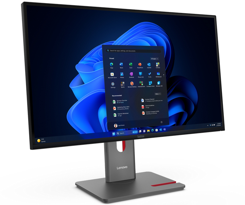 Lenovo P27Q-40 27" 2K QHD Monitor  - 64A7GAT6UK