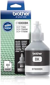 Brother Black Ink bottle 6,000 pages for DCP-T500W / T800W - BT6000BK