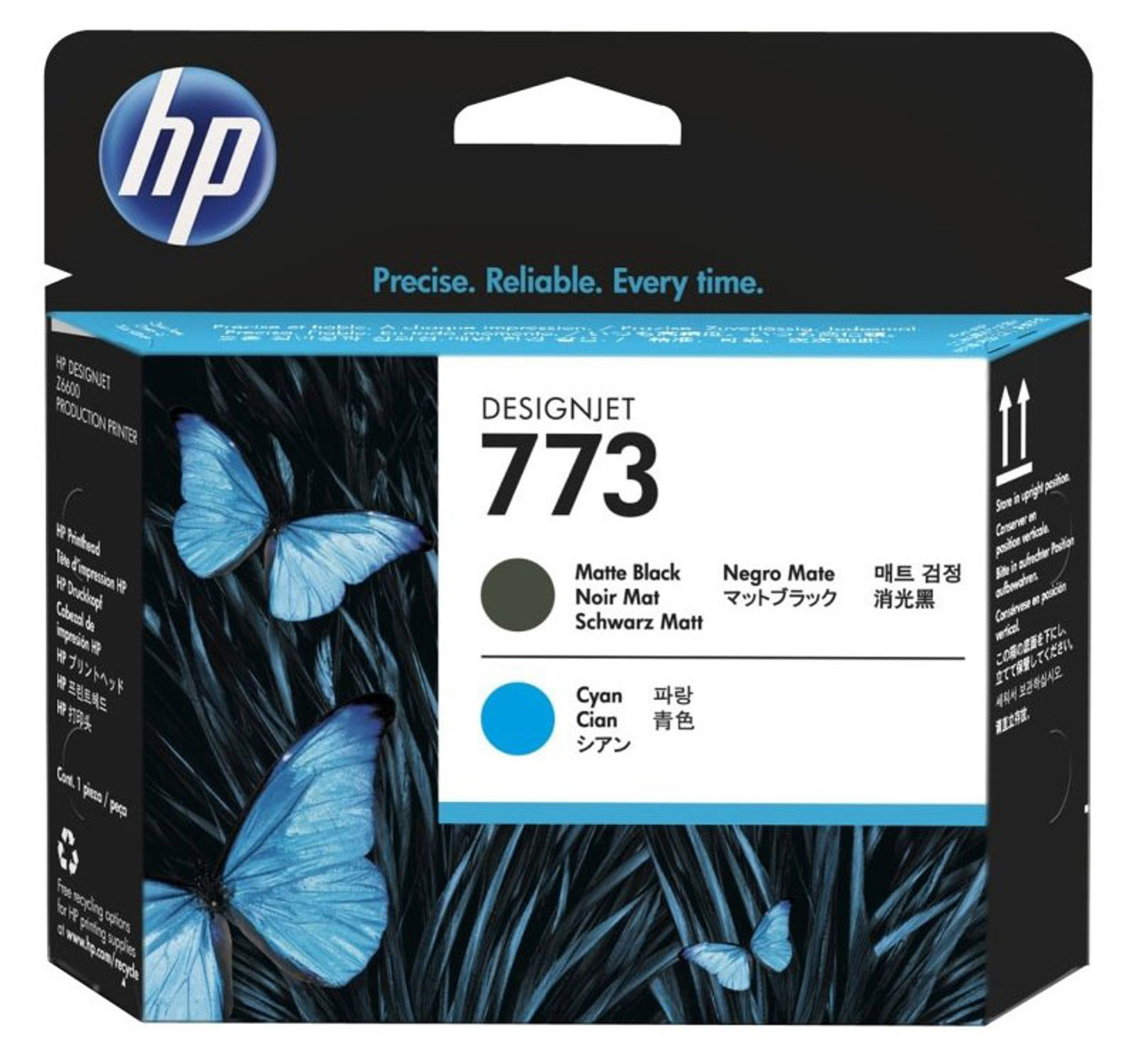 HP 773 Matte Black/Cyan DesignJet Printhead - C1Q20A