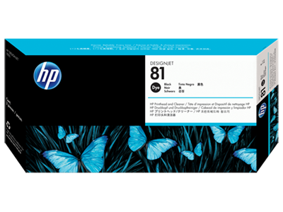 HP 81 Black DesignJet Dye Printhead and Printhead Cleaner - C4950A