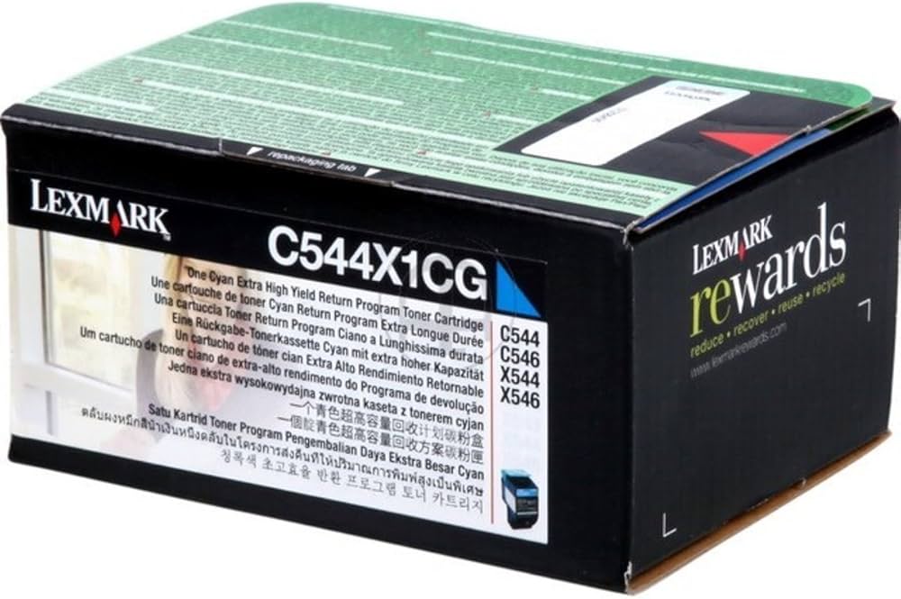 Lexmark C544N/X544N Cyan Extra High Yield Return Program Toner Cartridge 4000