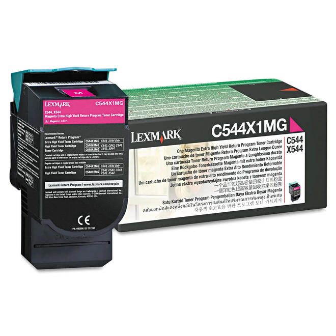 Lexmark C544N/X544N Magenta Extra High Yield Return Program Toner Cartridge 4000