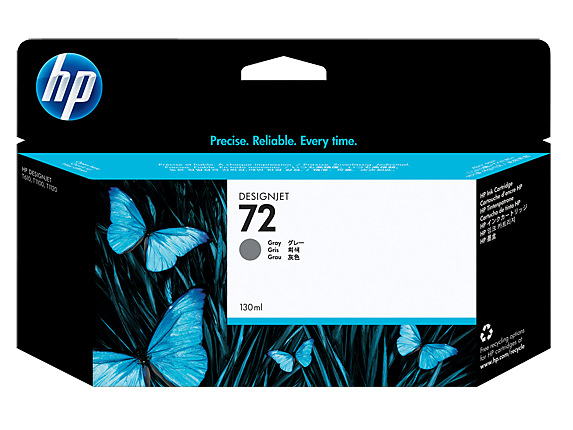 HP 72 130-ml Gray DesignJet Ink Cartridge - C9374A