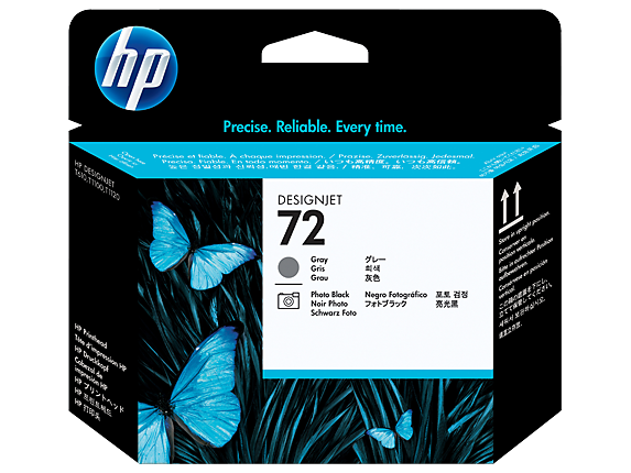 HP 72 Gray and Photo Black DesignJet Printhead - C9380A