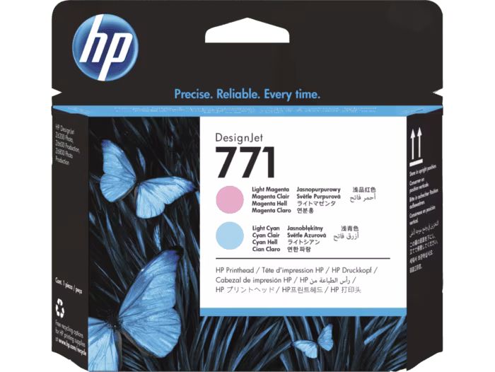 HP 771 Light Magenta/Light Cyan DesignJet Printhead  - CE019A