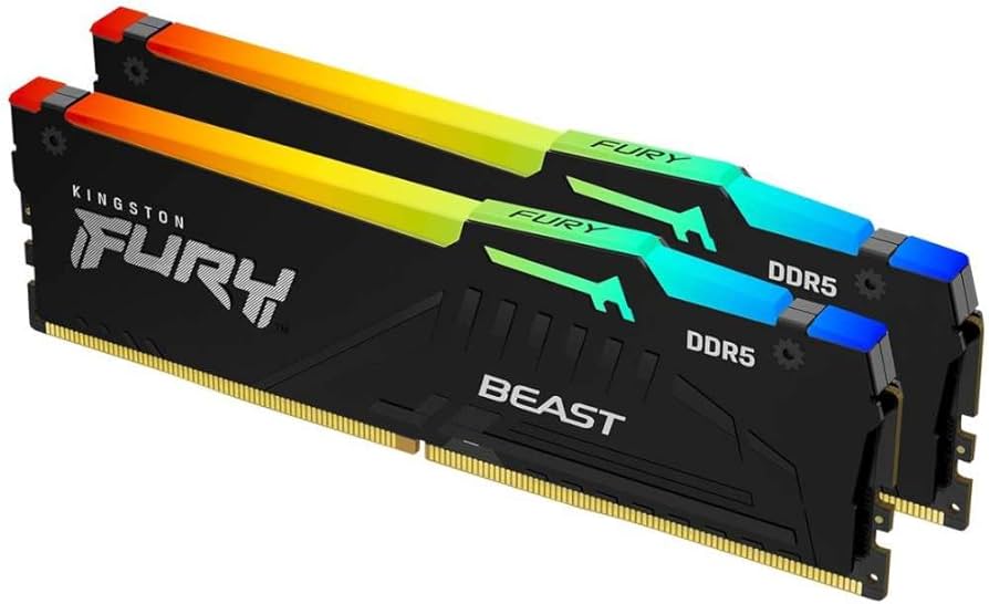 Kingston 64GB DDR5 6000MTs DIMM (Kit of 2) RGB - KF560C36BBEAK2