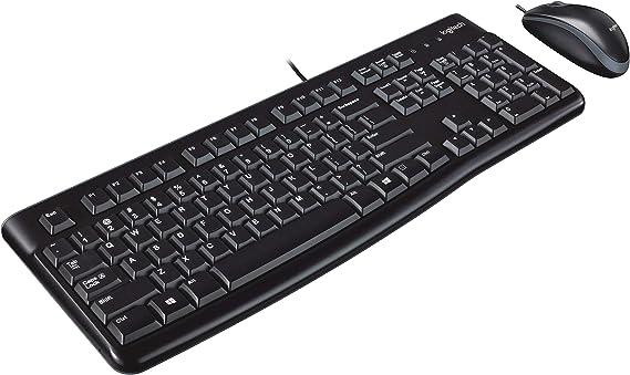 Logitech Desktop USB Wired Keyboard and Mouse -  MK120