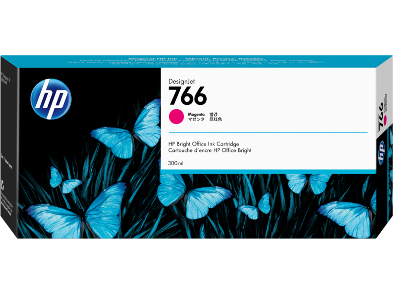 HP 766 300-ml Matte Black DesignJet Ink Cartridge - P2V92A