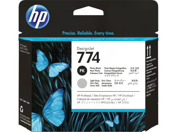 HP 774 Photo Black/Light Gray DesignJet Printhead - P2W00A