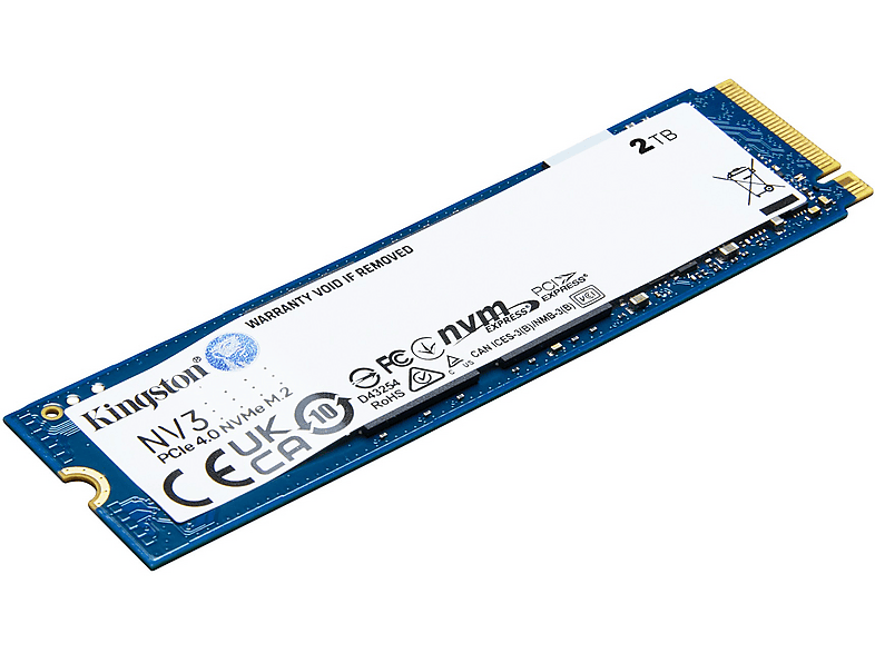 Kingston 2TB NV3 M.2 2280 6000 MBs read, 4000 MBs write - SNV3S2000G