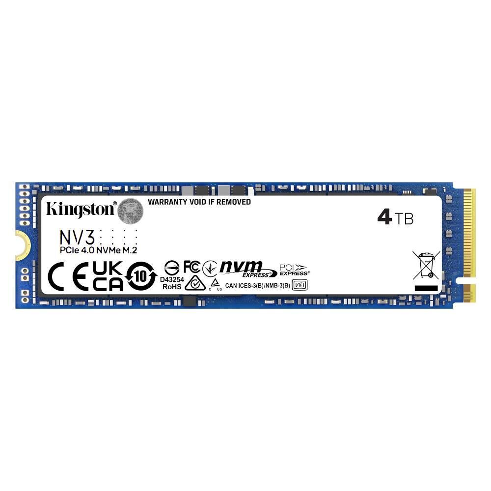 Kingston 4TB NV3 M.2 2280 6000 MBs read, 4000 MBs write - SNV3S4000G
