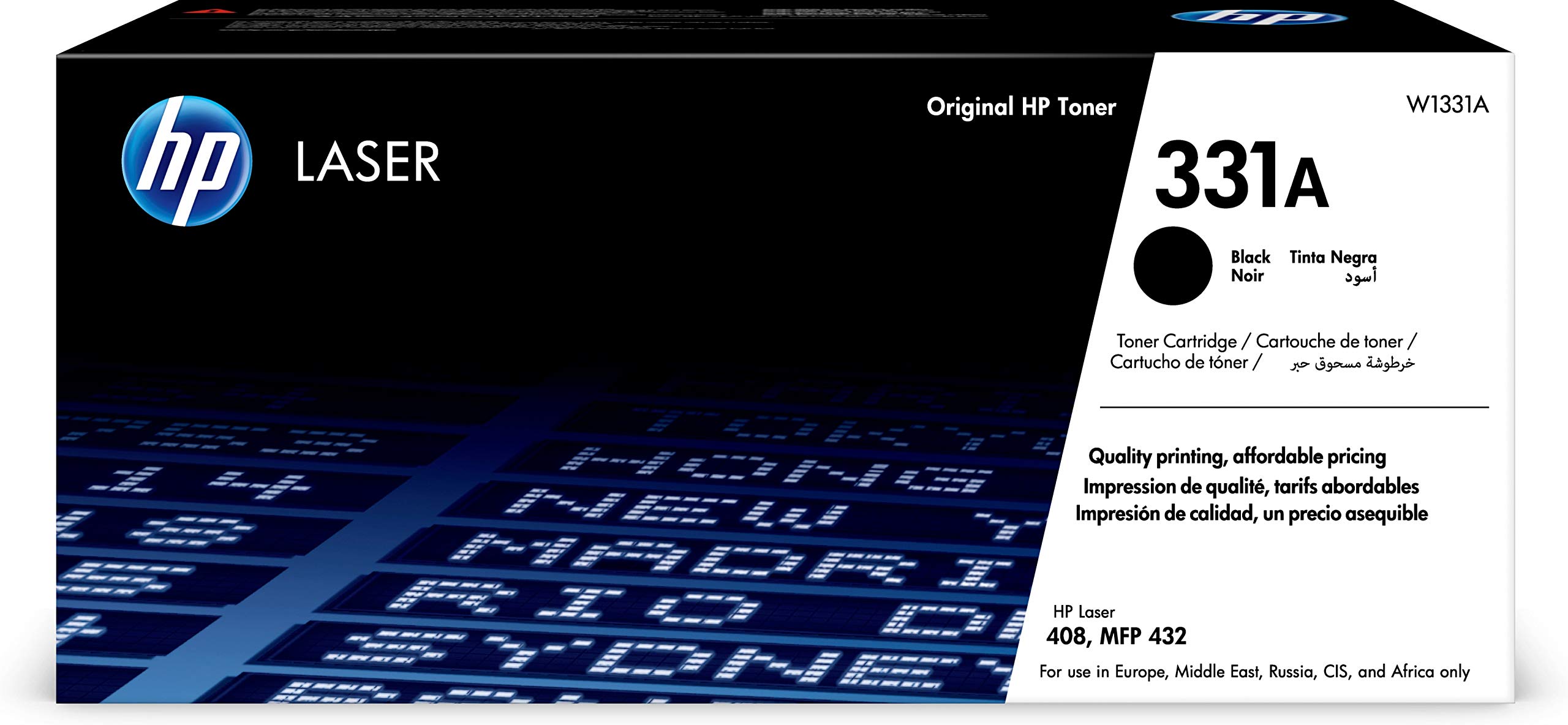 HP 331A Black Original Laser Toner Cartridge - W1331A