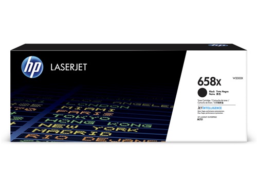 HP 658X High Yield Black Original LaserJet Toner Cartridge - W2000X