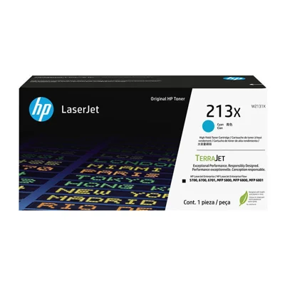 HP 213X Cyn Original LaserJet Toner Cartridge - W2131X