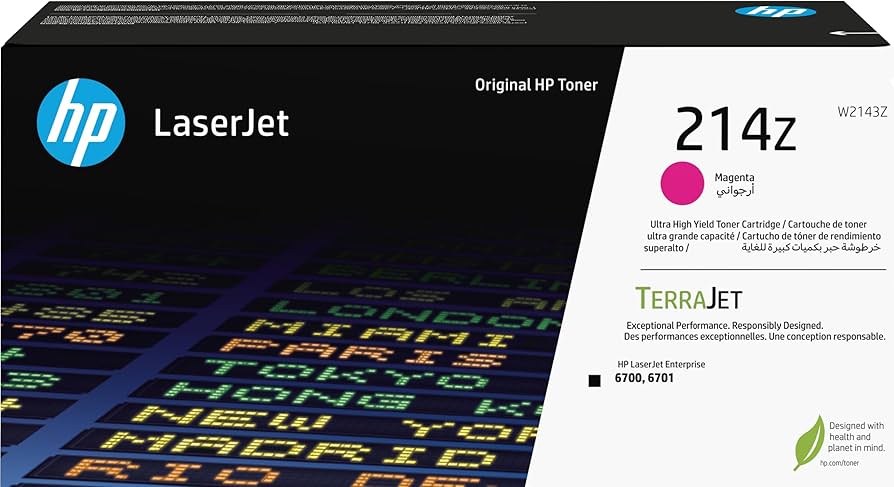 HP 214Z Mgn Original LaserJet Toner Cartridge - W2143Z
