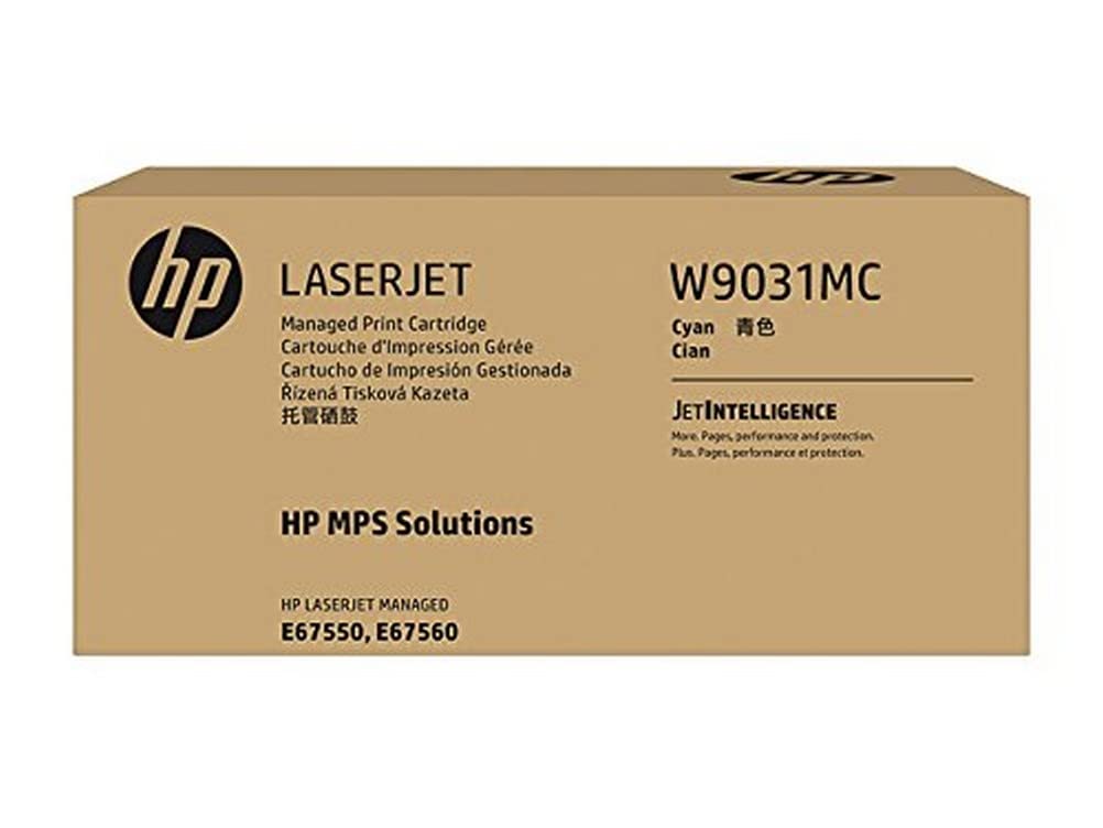 HP Toner Cartridge Cyan LaserJet Managed - W9031MC