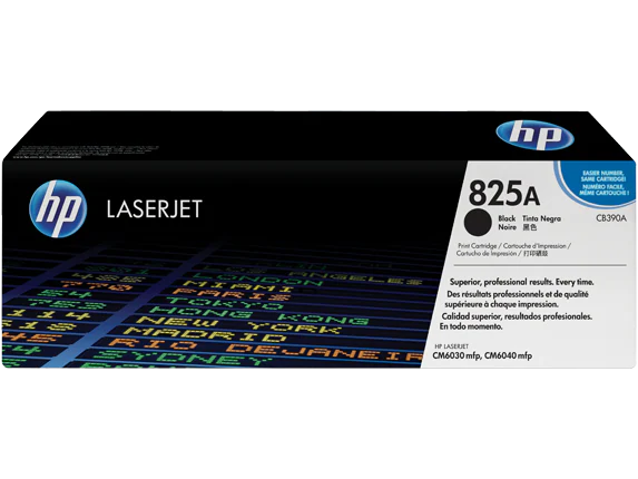 HP 825A Black Original LaserJet Toner Cartridge - CB390A